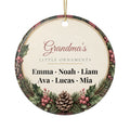 Grandma's Little Ornaments Personalized Christmas Ornament - Grandkids Names