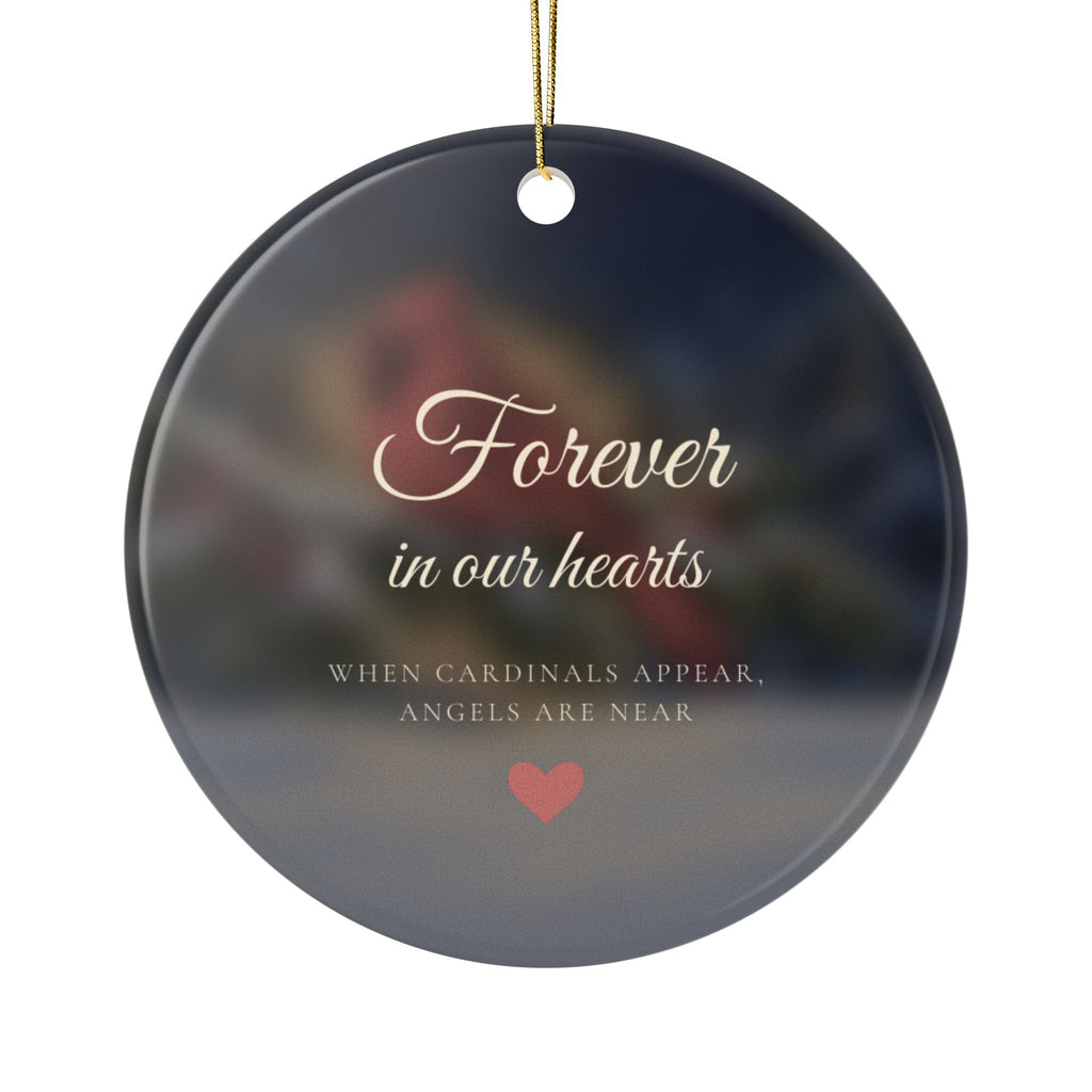 Christmas in Heaven Personalized Memorial Ornament - Cardinal Keepsake