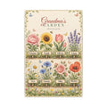 Grandma's Garden Personalized Canvas - Grandkids Names Wall Art
